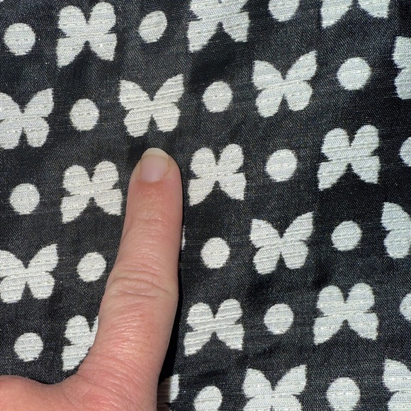 Talbots Hampshire Ankle Pants Size 16 Butterfly Pattern Black and White - Picture 5 of 5